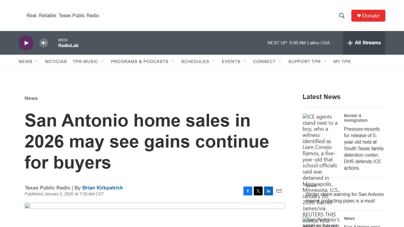 San Antonio home sales in 2026 may see gains continue for buyers TPR